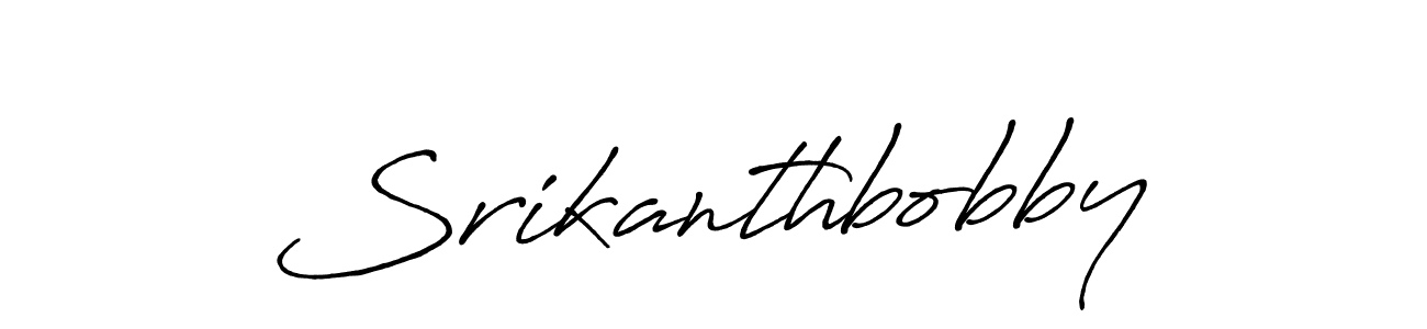 Also we have Srikanthbobby name is the best signature style. Create professional handwritten signature collection using Antro_Vectra_Bolder autograph style. Srikanthbobby signature style 7 images and pictures png