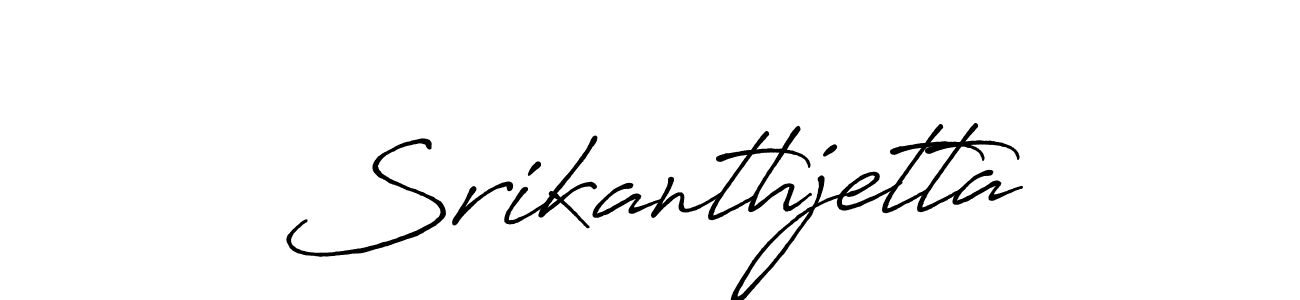Make a beautiful signature design for name Srikanthjetta. Use this online signature maker to create a handwritten signature for free. Srikanthjetta signature style 7 images and pictures png