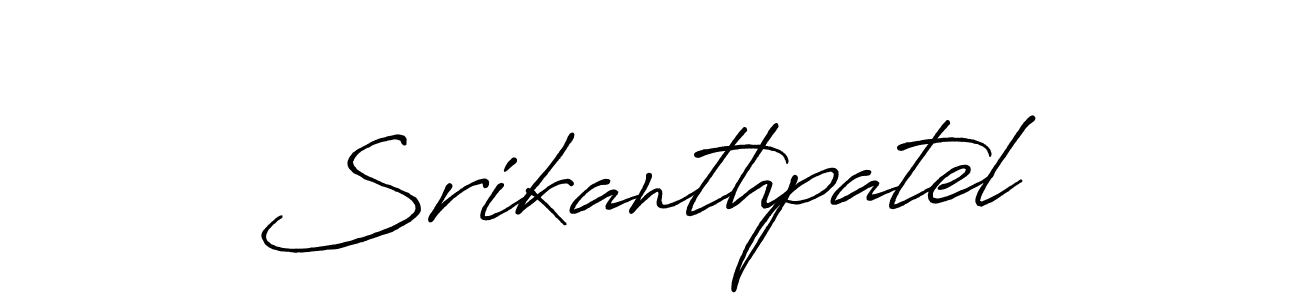 It looks lik you need a new signature style for name Srikanthpatel. Design unique handwritten (Antro_Vectra_Bolder) signature with our free signature maker in just a few clicks. Srikanthpatel signature style 7 images and pictures png