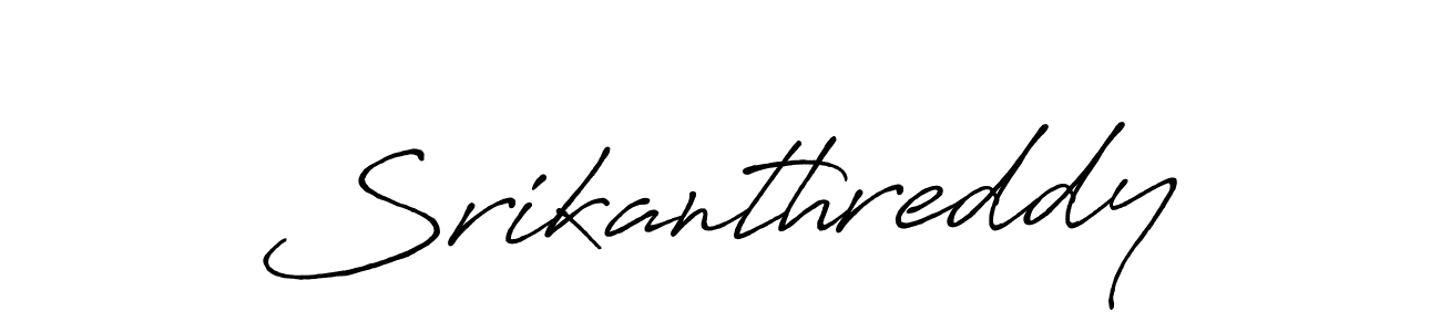 How to make Srikanthreddy name signature. Use Antro_Vectra_Bolder style for creating short signs online. This is the latest handwritten sign. Srikanthreddy signature style 7 images and pictures png