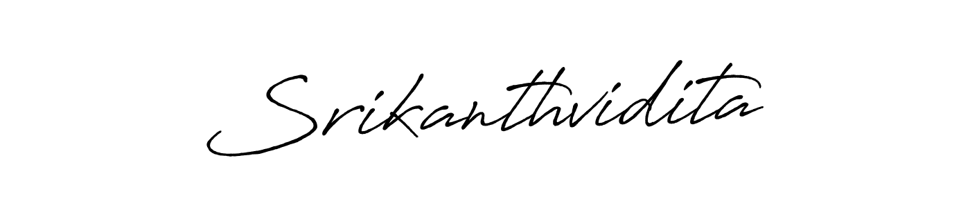 Make a short Srikanthvidita signature style. Manage your documents anywhere anytime using Antro_Vectra_Bolder. Create and add eSignatures, submit forms, share and send files easily. Srikanthvidita signature style 7 images and pictures png