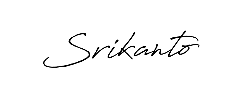 How to make Srikanto name signature. Use Antro_Vectra_Bolder style for creating short signs online. This is the latest handwritten sign. Srikanto signature style 7 images and pictures png
