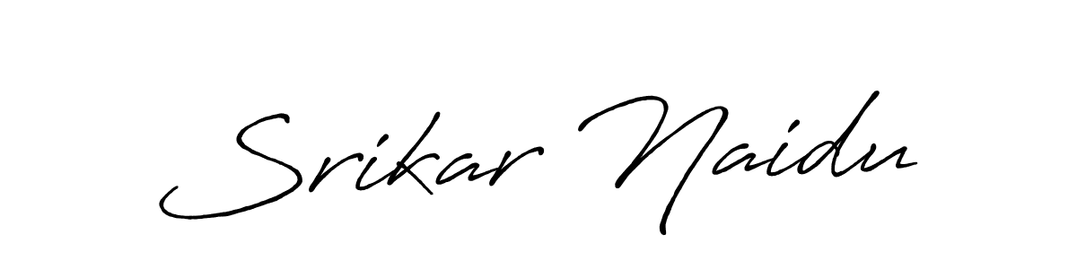 It looks lik you need a new signature style for name Srikar Naidu. Design unique handwritten (Antro_Vectra_Bolder) signature with our free signature maker in just a few clicks. Srikar Naidu signature style 7 images and pictures png