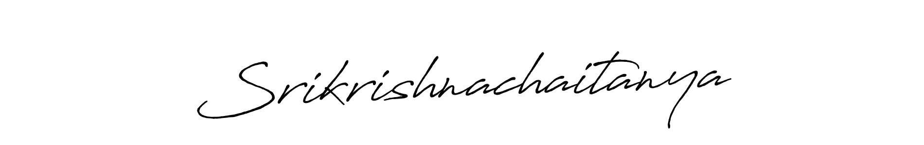 Similarly Antro_Vectra_Bolder is the best handwritten signature design. Signature creator online .You can use it as an online autograph creator for name Srikrishnachaitanya. Srikrishnachaitanya signature style 7 images and pictures png