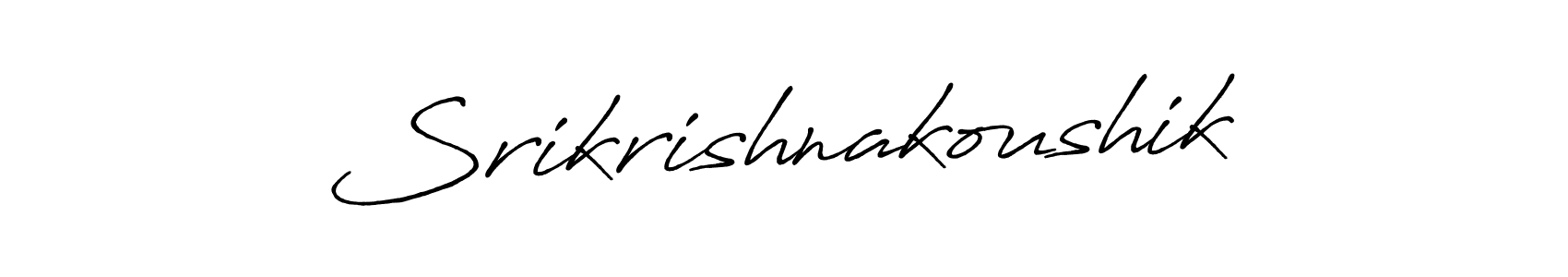 Antro_Vectra_Bolder is a professional signature style that is perfect for those who want to add a touch of class to their signature. It is also a great choice for those who want to make their signature more unique. Get Srikrishnakoushik name to fancy signature for free. Srikrishnakoushik signature style 7 images and pictures png