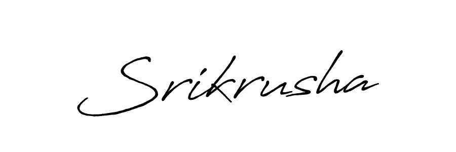 How to make Srikrusha signature? Antro_Vectra_Bolder is a professional autograph style. Create handwritten signature for Srikrusha name. Srikrusha signature style 7 images and pictures png