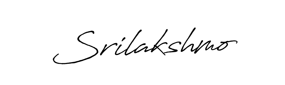 Use a signature maker to create a handwritten signature online. With this signature software, you can design (Antro_Vectra_Bolder) your own signature for name Srilakshmo. Srilakshmo signature style 7 images and pictures png