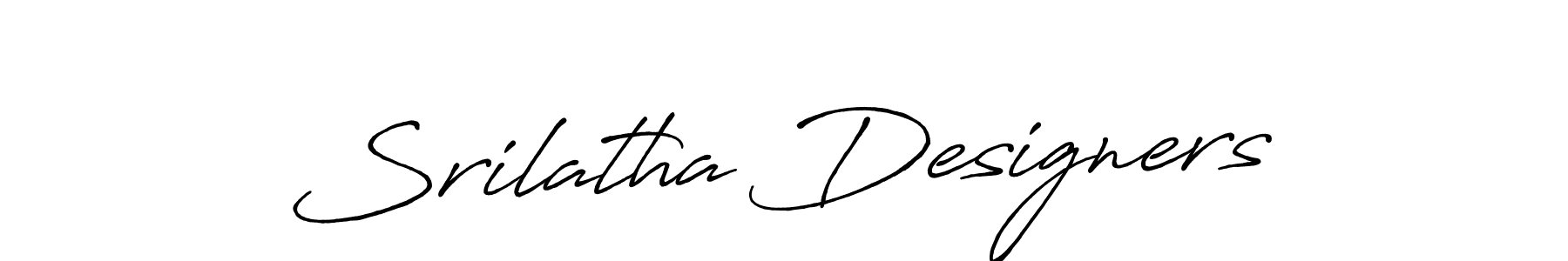 Also we have Srilatha Designers name is the best signature style. Create professional handwritten signature collection using Antro_Vectra_Bolder autograph style. Srilatha Designers signature style 7 images and pictures png