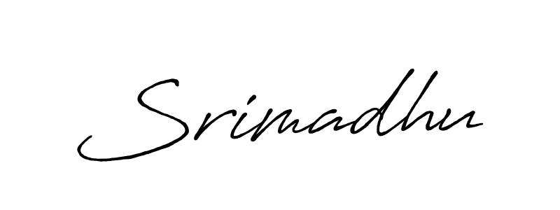 Make a beautiful signature design for name Srimadhu. Use this online signature maker to create a handwritten signature for free. Srimadhu signature style 7 images and pictures png