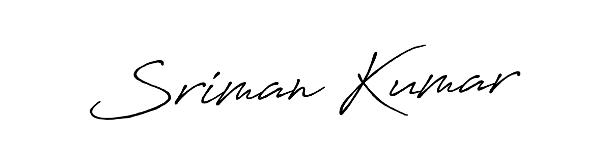 Make a short Sriman Kumar signature style. Manage your documents anywhere anytime using Antro_Vectra_Bolder. Create and add eSignatures, submit forms, share and send files easily. Sriman Kumar signature style 7 images and pictures png