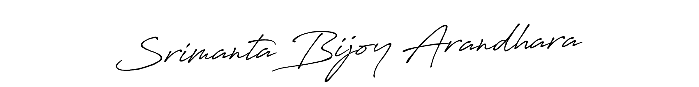 Srimanta Bijoy Arandhara stylish signature style. Best Handwritten Sign (Antro_Vectra_Bolder) for my name. Handwritten Signature Collection Ideas for my name Srimanta Bijoy Arandhara. Srimanta Bijoy Arandhara signature style 7 images and pictures png