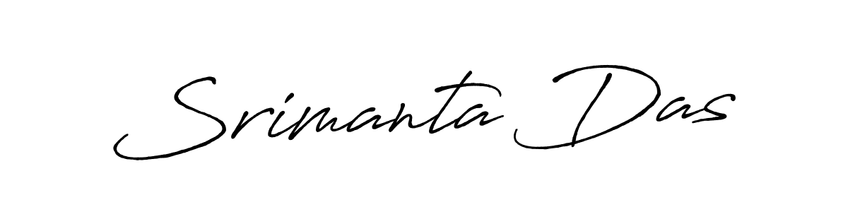 Use a signature maker to create a handwritten signature online. With this signature software, you can design (Antro_Vectra_Bolder) your own signature for name Srimanta Das. Srimanta Das signature style 7 images and pictures png