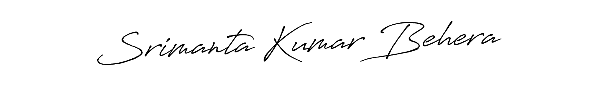 Design your own signature with our free online signature maker. With this signature software, you can create a handwritten (Antro_Vectra_Bolder) signature for name Srimanta Kumar Behera. Srimanta Kumar Behera signature style 7 images and pictures png