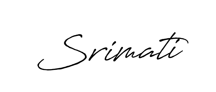 Use a signature maker to create a handwritten signature online. With this signature software, you can design (Antro_Vectra_Bolder) your own signature for name Srimati. Srimati signature style 7 images and pictures png