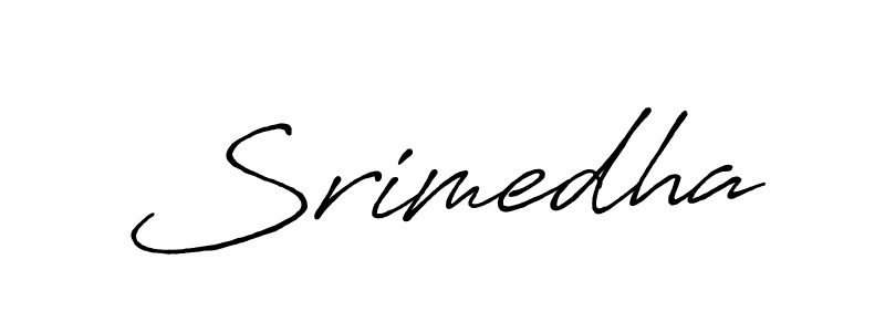 Design your own signature with our free online signature maker. With this signature software, you can create a handwritten (Antro_Vectra_Bolder) signature for name Srimedha. Srimedha signature style 7 images and pictures png