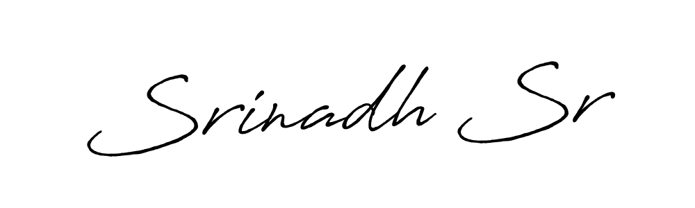 Also You can easily find your signature by using the search form. We will create Srinadh Sr name handwritten signature images for you free of cost using Antro_Vectra_Bolder sign style. Srinadh Sr signature style 7 images and pictures png