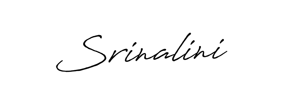 How to make Srinalini signature? Antro_Vectra_Bolder is a professional autograph style. Create handwritten signature for Srinalini name. Srinalini signature style 7 images and pictures png