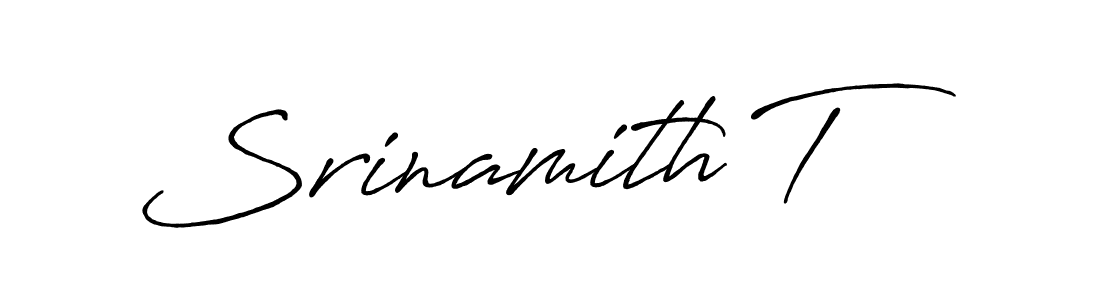 Best and Professional Signature Style for Srinamith T. Antro_Vectra_Bolder Best Signature Style Collection. Srinamith T signature style 7 images and pictures png