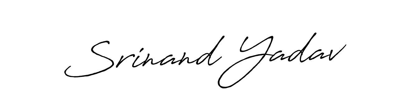 Antro_Vectra_Bolder is a professional signature style that is perfect for those who want to add a touch of class to their signature. It is also a great choice for those who want to make their signature more unique. Get Srinand Yadav name to fancy signature for free. Srinand Yadav signature style 7 images and pictures png