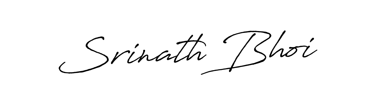 Design your own signature with our free online signature maker. With this signature software, you can create a handwritten (Antro_Vectra_Bolder) signature for name Srinath Bhoi. Srinath Bhoi signature style 7 images and pictures png