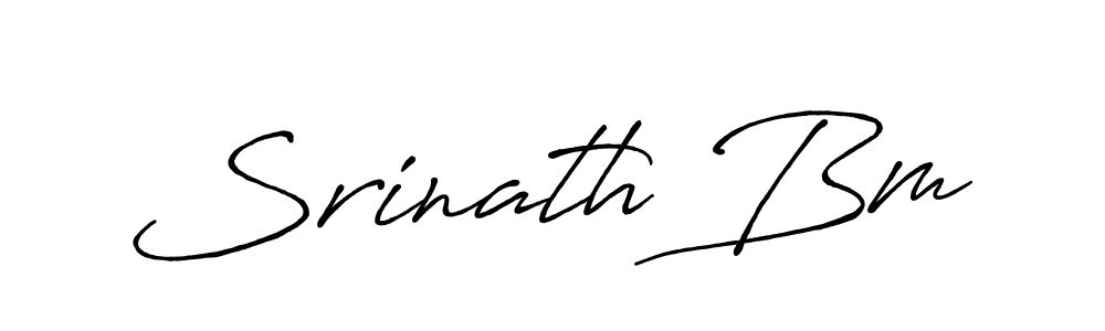 The best way (Antro_Vectra_Bolder) to make a short signature is to pick only two or three words in your name. The name Srinath Bm include a total of six letters. For converting this name. Srinath Bm signature style 7 images and pictures png