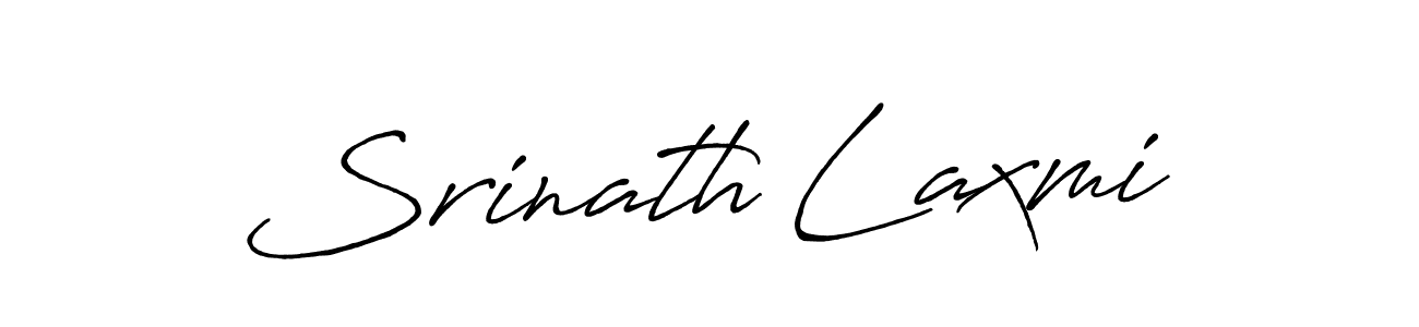 Create a beautiful signature design for name Srinath Laxmi. With this signature (Antro_Vectra_Bolder) fonts, you can make a handwritten signature for free. Srinath Laxmi signature style 7 images and pictures png