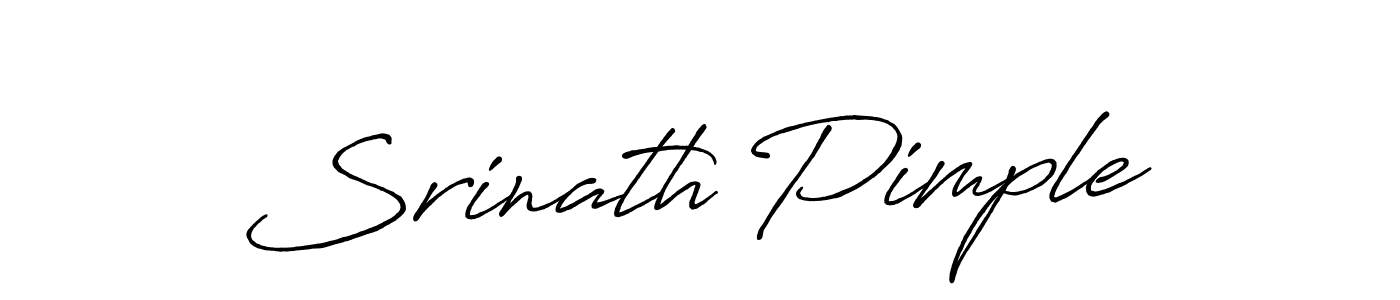 Antro_Vectra_Bolder is a professional signature style that is perfect for those who want to add a touch of class to their signature. It is also a great choice for those who want to make their signature more unique. Get Srinath Pimple name to fancy signature for free. Srinath Pimple signature style 7 images and pictures png