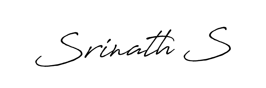 if you are searching for the best signature style for your name Srinath S. so please give up your signature search. here we have designed multiple signature styles  using Antro_Vectra_Bolder. Srinath S signature style 7 images and pictures png