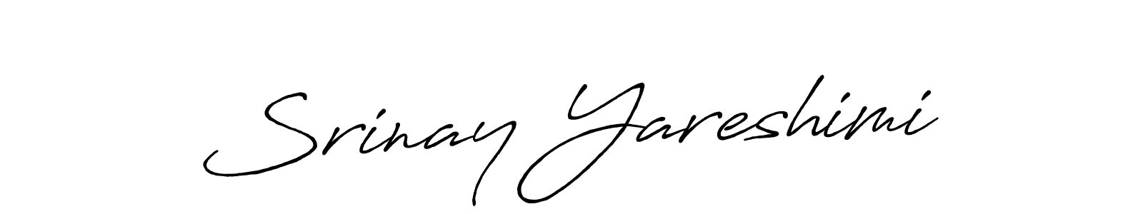 Design your own signature with our free online signature maker. With this signature software, you can create a handwritten (Antro_Vectra_Bolder) signature for name Srinay Yareshimi. Srinay Yareshimi signature style 7 images and pictures png