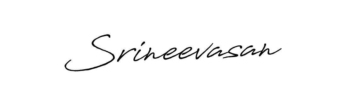 Srineevasan stylish signature style. Best Handwritten Sign (Antro_Vectra_Bolder) for my name. Handwritten Signature Collection Ideas for my name Srineevasan. Srineevasan signature style 7 images and pictures png