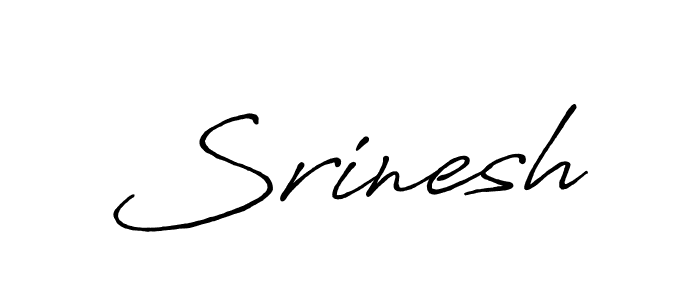 Create a beautiful signature design for name Srinesh. With this signature (Antro_Vectra_Bolder) fonts, you can make a handwritten signature for free. Srinesh signature style 7 images and pictures png