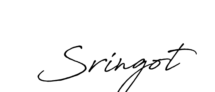 How to make Sringot name signature. Use Antro_Vectra_Bolder style for creating short signs online. This is the latest handwritten sign. Sringot signature style 7 images and pictures png