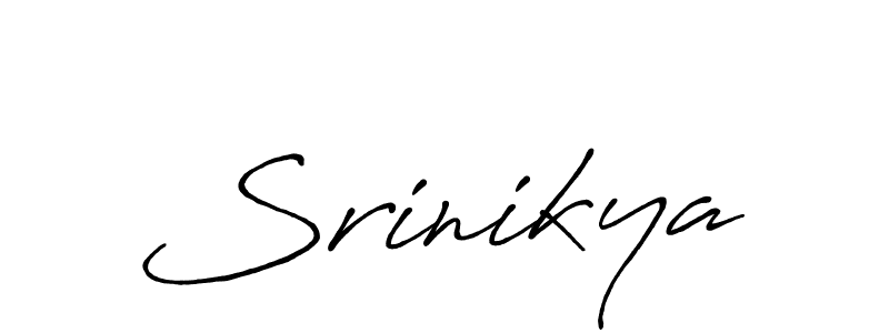 You should practise on your own different ways (Antro_Vectra_Bolder) to write your name (Srinikya) in signature. don't let someone else do it for you. Srinikya signature style 7 images and pictures png