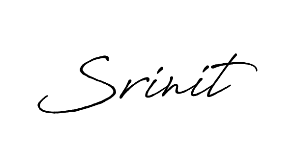 Also You can easily find your signature by using the search form. We will create Srinit name handwritten signature images for you free of cost using Antro_Vectra_Bolder sign style. Srinit signature style 7 images and pictures png