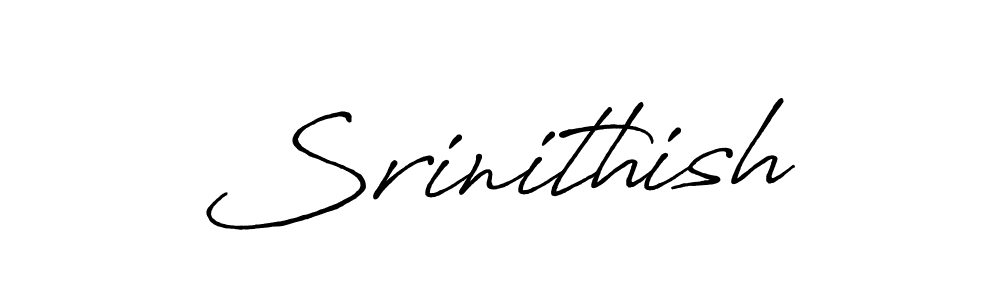 How to make Srinithish signature? Antro_Vectra_Bolder is a professional autograph style. Create handwritten signature for Srinithish name. Srinithish signature style 7 images and pictures png