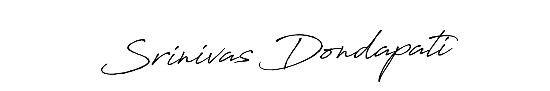 How to make Srinivas Dondapati name signature. Use Antro_Vectra_Bolder style for creating short signs online. This is the latest handwritten sign. Srinivas Dondapati signature style 7 images and pictures png