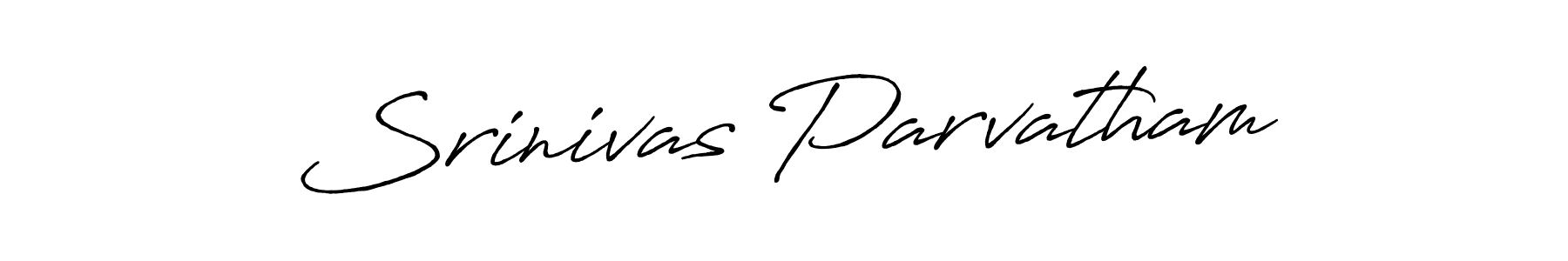 How to make Srinivas Parvatham signature? Antro_Vectra_Bolder is a professional autograph style. Create handwritten signature for Srinivas Parvatham name. Srinivas Parvatham signature style 7 images and pictures png