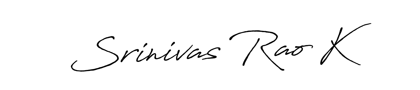 Similarly Antro_Vectra_Bolder is the best handwritten signature design. Signature creator online .You can use it as an online autograph creator for name Srinivas Rao K. Srinivas Rao K signature style 7 images and pictures png