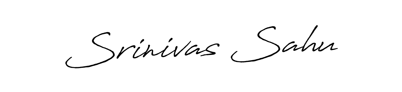 Make a beautiful signature design for name Srinivas Sahu. With this signature (Antro_Vectra_Bolder) style, you can create a handwritten signature for free. Srinivas Sahu signature style 7 images and pictures png