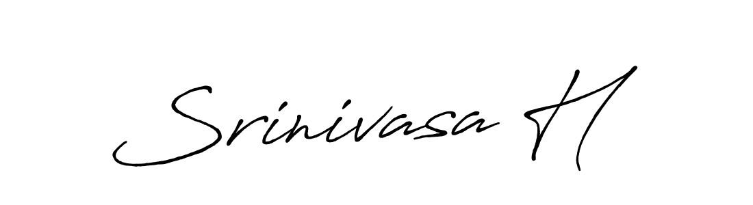 Make a beautiful signature design for name Srinivasa H. Use this online signature maker to create a handwritten signature for free. Srinivasa H signature style 7 images and pictures png