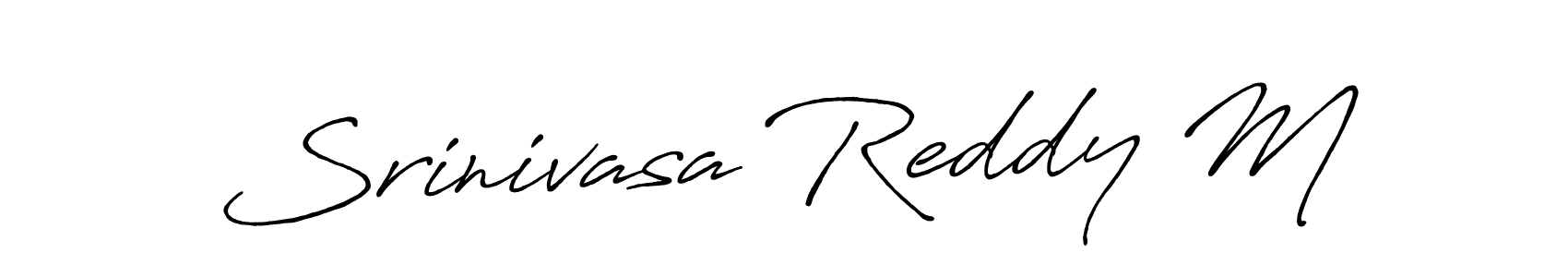 Srinivasa Reddy M stylish signature style. Best Handwritten Sign (Antro_Vectra_Bolder) for my name. Handwritten Signature Collection Ideas for my name Srinivasa Reddy M. Srinivasa Reddy M signature style 7 images and pictures png