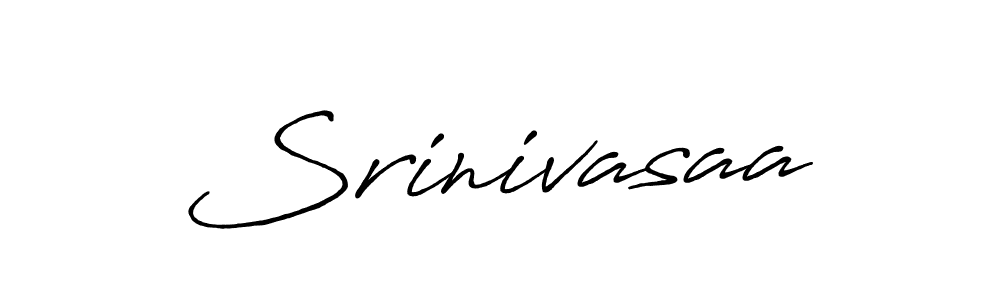 Make a beautiful signature design for name Srinivasaa. With this signature (Antro_Vectra_Bolder) style, you can create a handwritten signature for free. Srinivasaa signature style 7 images and pictures png