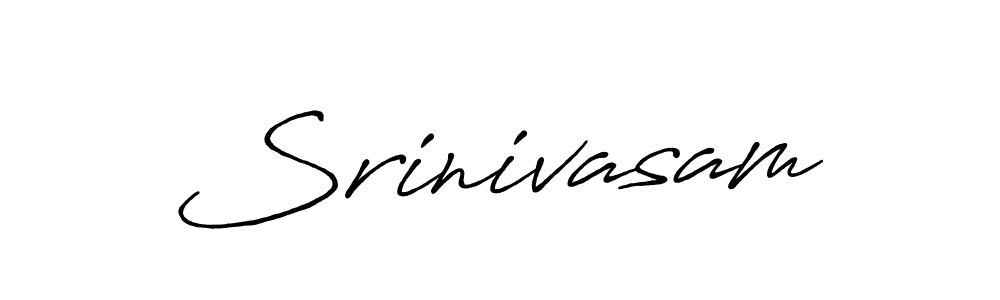 Design your own signature with our free online signature maker. With this signature software, you can create a handwritten (Antro_Vectra_Bolder) signature for name Srinivasam. Srinivasam signature style 7 images and pictures png