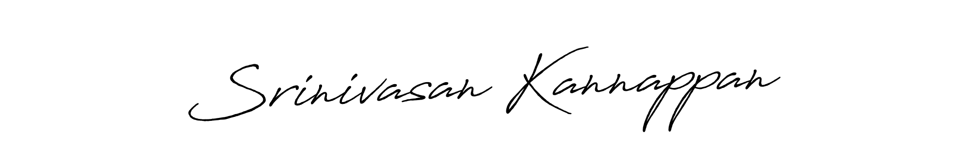 You should practise on your own different ways (Antro_Vectra_Bolder) to write your name (Srinivasan Kannappan) in signature. don't let someone else do it for you. Srinivasan Kannappan signature style 7 images and pictures png