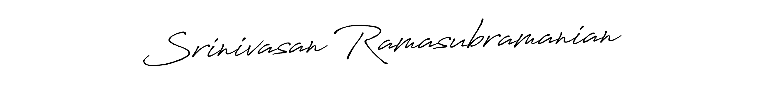 Use a signature maker to create a handwritten signature online. With this signature software, you can design (Antro_Vectra_Bolder) your own signature for name Srinivasan Ramasubramanian. Srinivasan Ramasubramanian signature style 7 images and pictures png