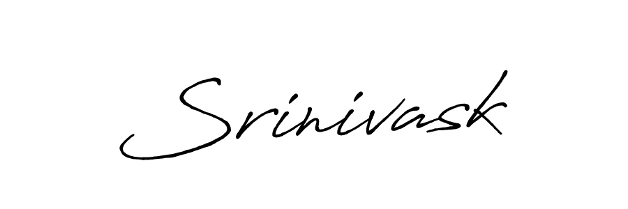 You should practise on your own different ways (Antro_Vectra_Bolder) to write your name (Srinivask) in signature. don't let someone else do it for you. Srinivask signature style 7 images and pictures png