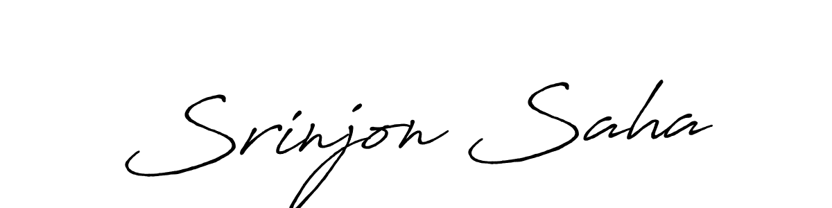 Make a beautiful signature design for name Srinjon Saha. Use this online signature maker to create a handwritten signature for free. Srinjon Saha signature style 7 images and pictures png