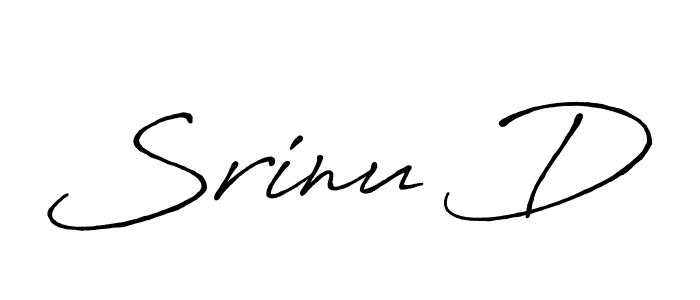 Make a beautiful signature design for name Srinu D. Use this online signature maker to create a handwritten signature for free. Srinu D signature style 7 images and pictures png