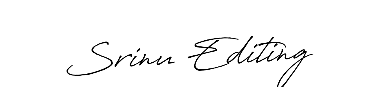 Also we have Srinu Editing name is the best signature style. Create professional handwritten signature collection using Antro_Vectra_Bolder autograph style. Srinu Editing signature style 7 images and pictures png