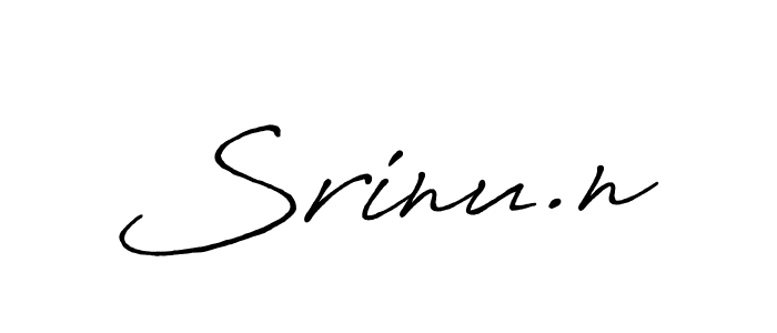 Use a signature maker to create a handwritten signature online. With this signature software, you can design (Antro_Vectra_Bolder) your own signature for name Srinu.n. Srinu.n signature style 7 images and pictures png